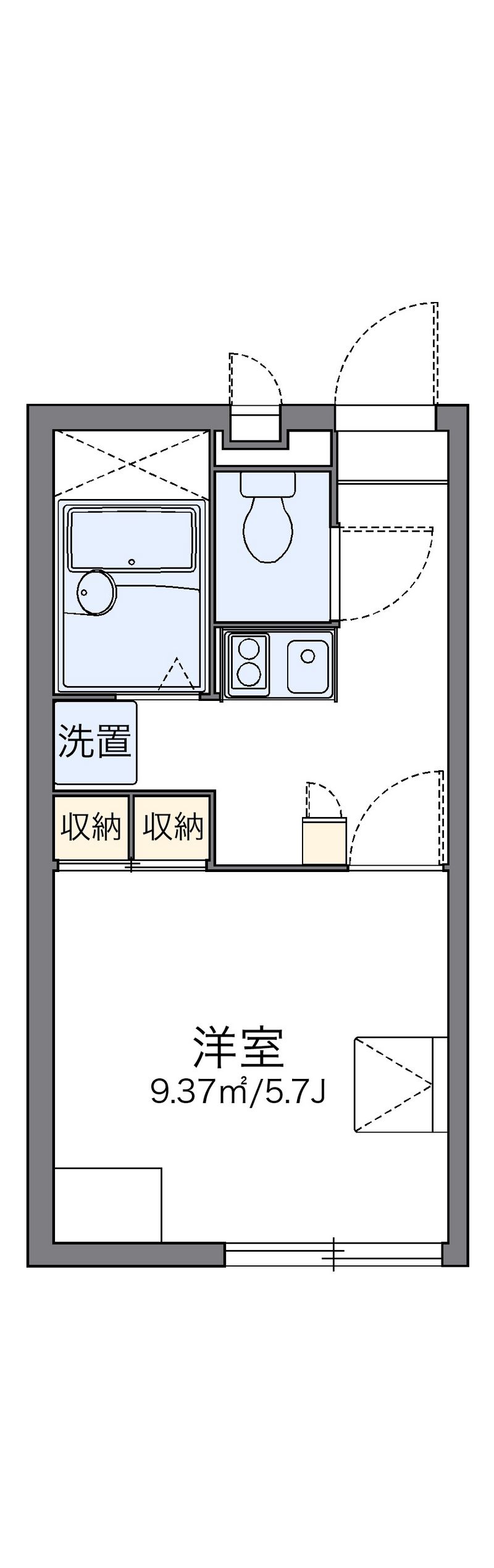 レオパレス祇園 間取図