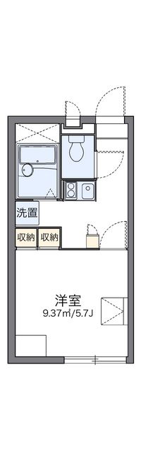 レオパレス祇園 間取り図