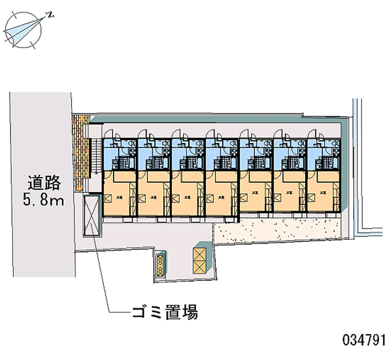 レオパレスソフィア芝園 区画図