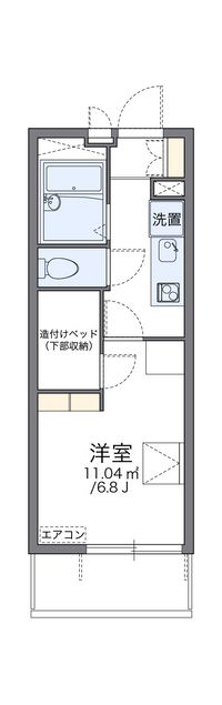 レオパレスグリーンローズ 間取り図