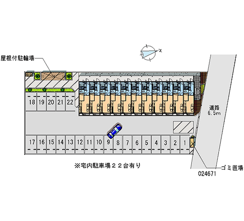 24671 bãi đậu xe hàng tháng