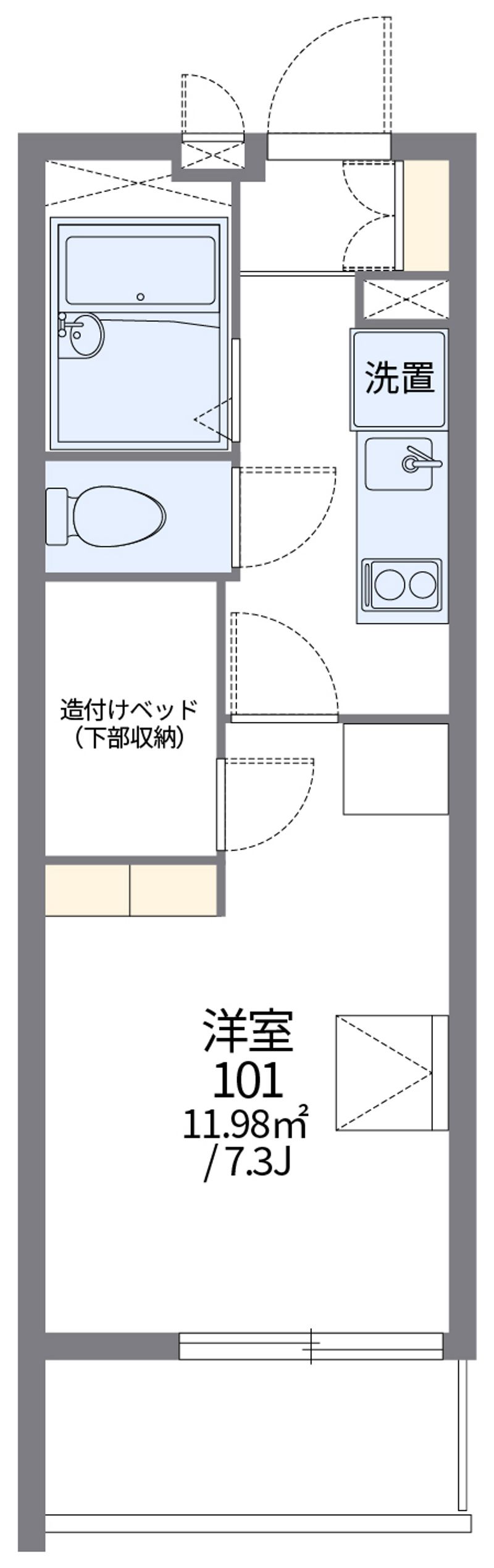 レオパレス庄内 間取図