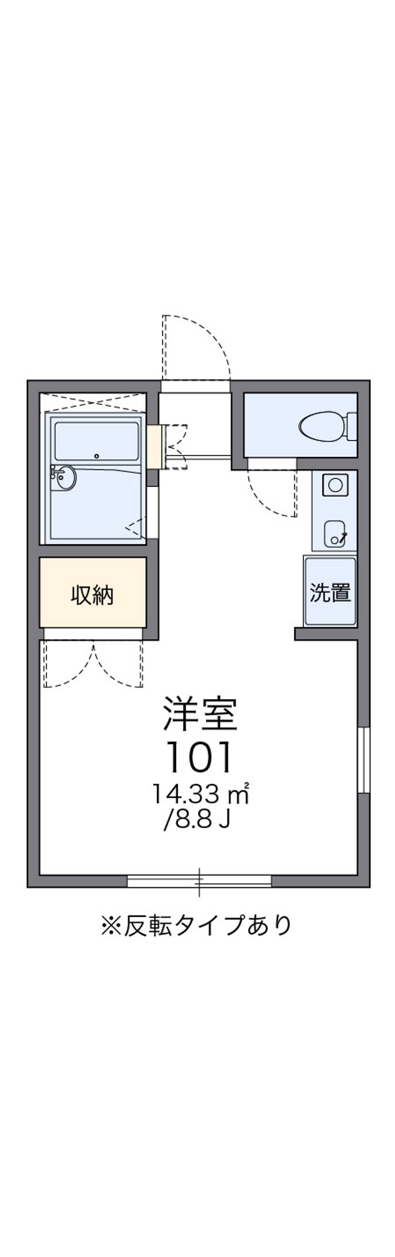 レオパレスシャルム 間取図