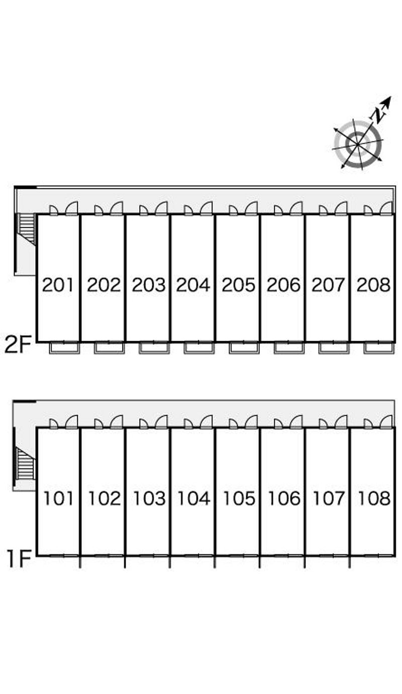 レオパレスササメ 間取り配置図