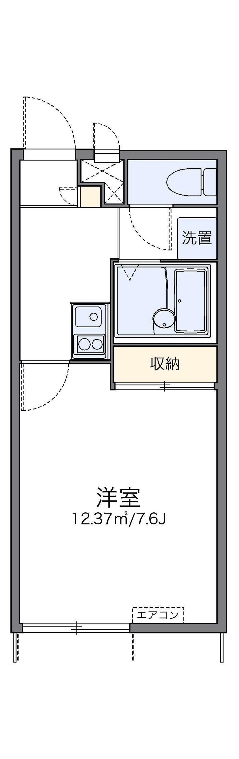 レオパレス鳴滝 間取図