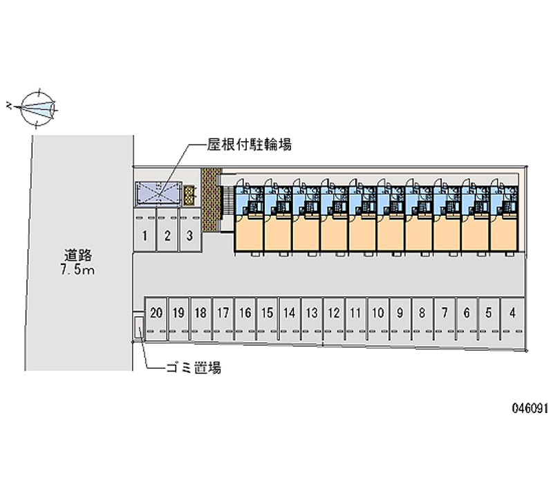 46091 bãi đậu xe hàng tháng