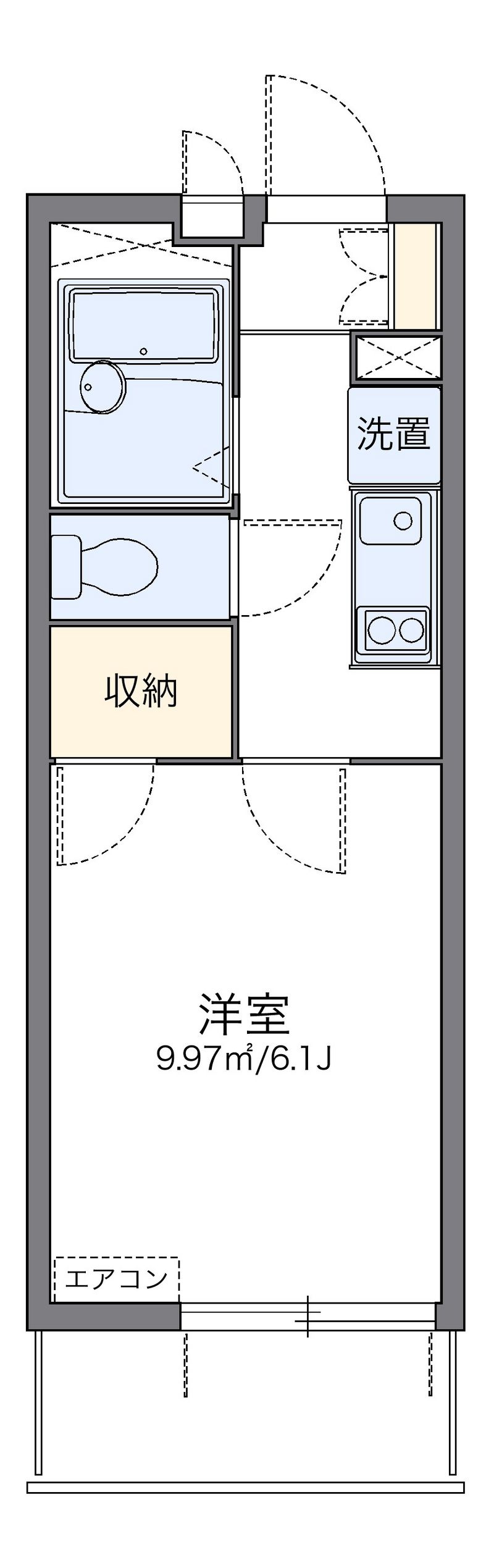 レオパレス彩 間取図