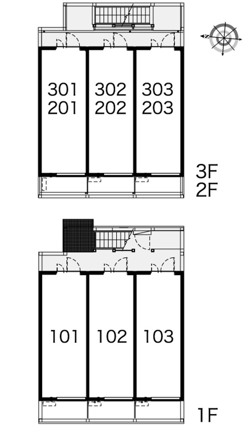 レオパレス紫野 間取り配置図