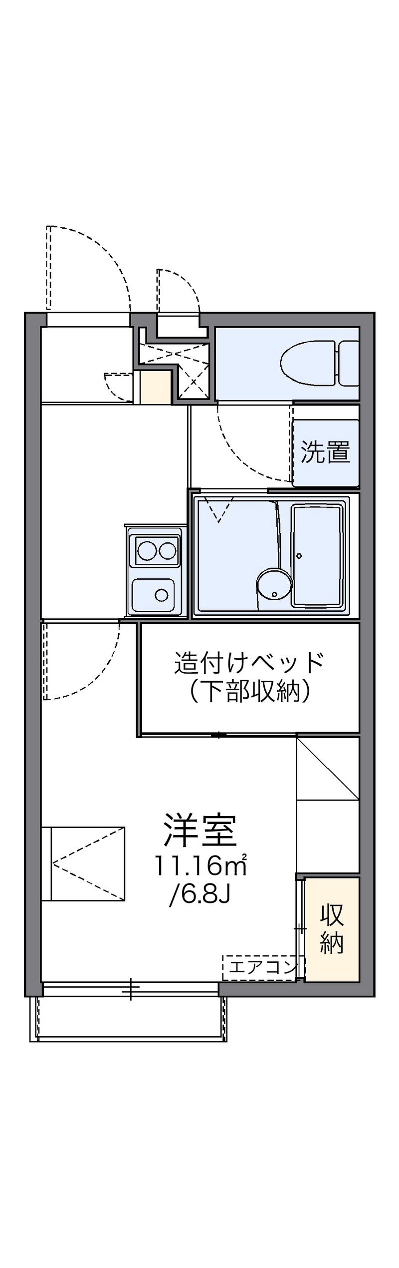 レオパレスさんが 間取り