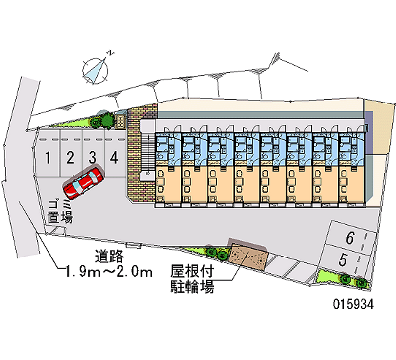 レオパレスアンソレイエ 月極駐車場