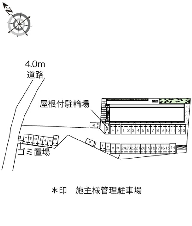 レオパレスラッキー 配置図