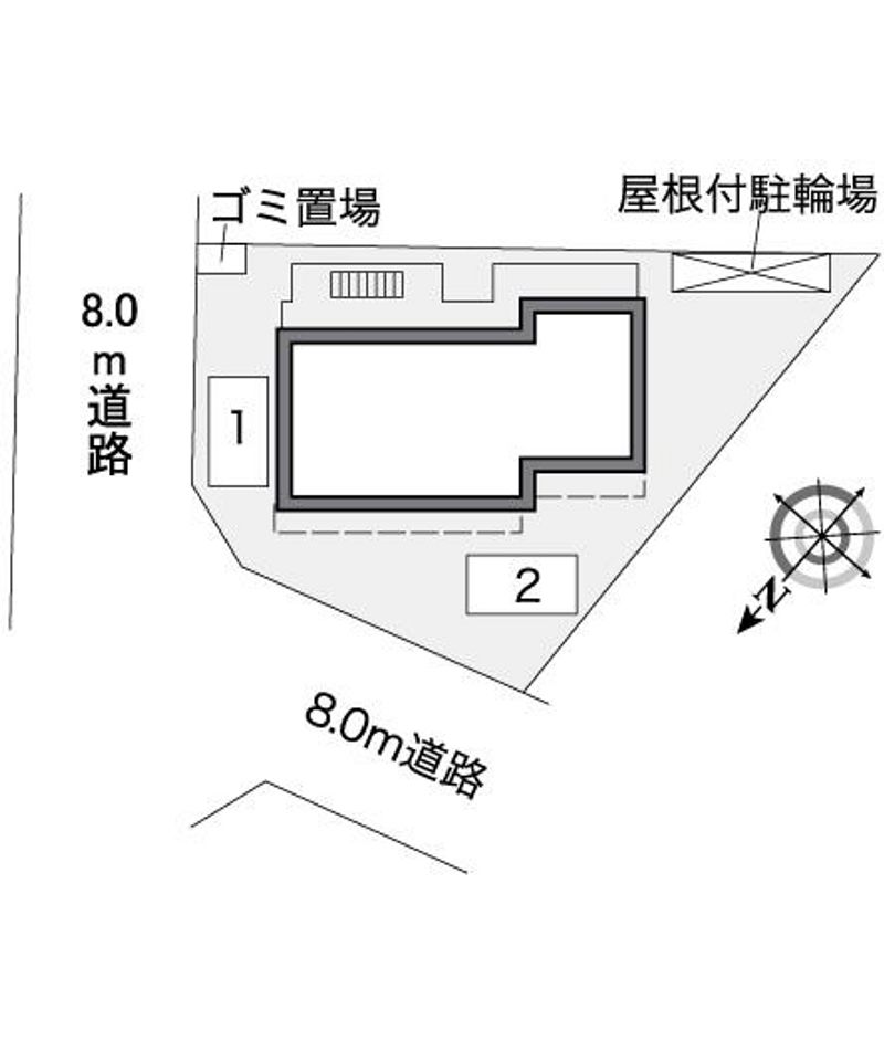 レオパレス豊里Ⅱ 配置図