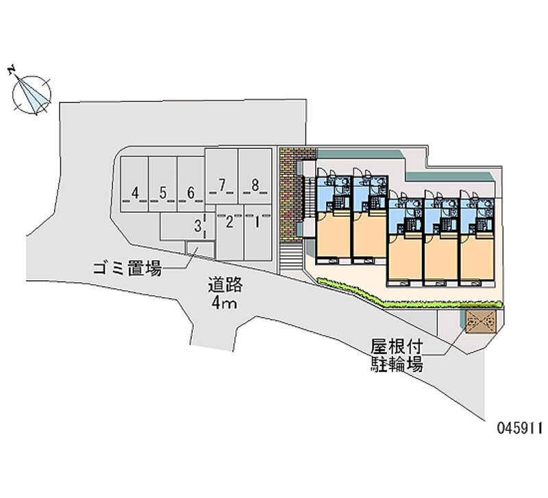 レオパレス石田Ⅱ 区画図