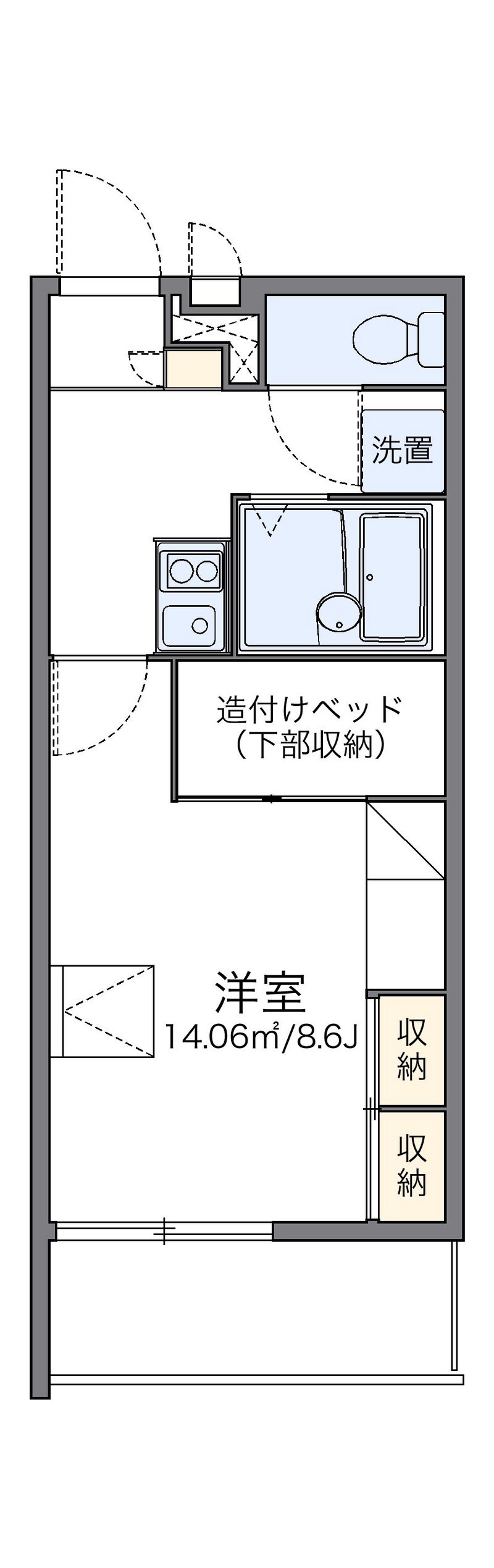 レオパレスグランディⅡ 間取り