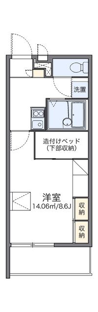 レオパレスグランディⅡ 間取り図