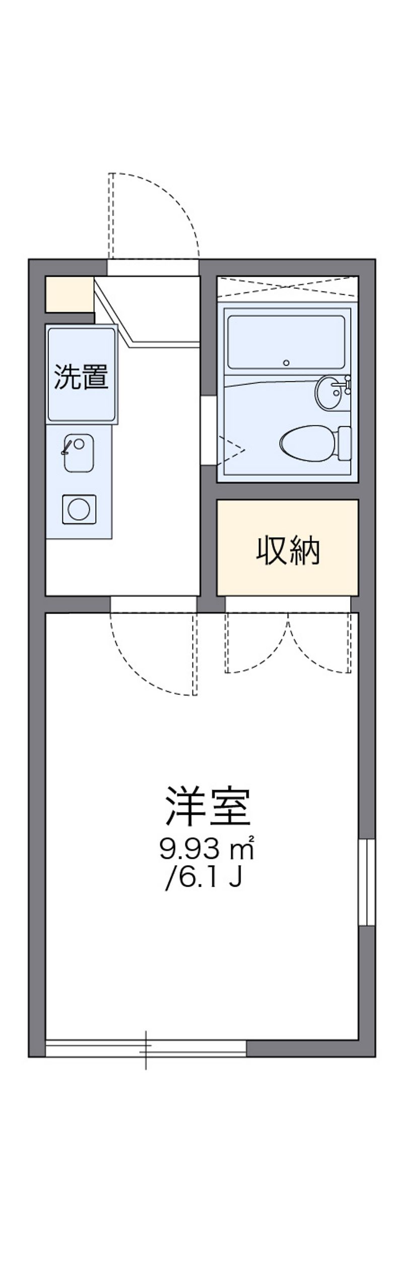 レオパレスイキ明大前 間取図