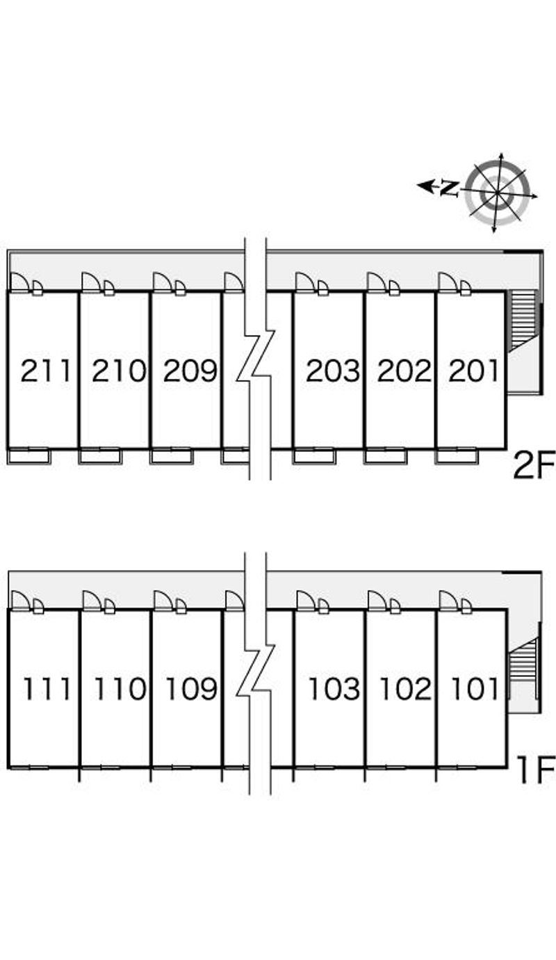 レオパレスクレール　カーサ 間取配置図