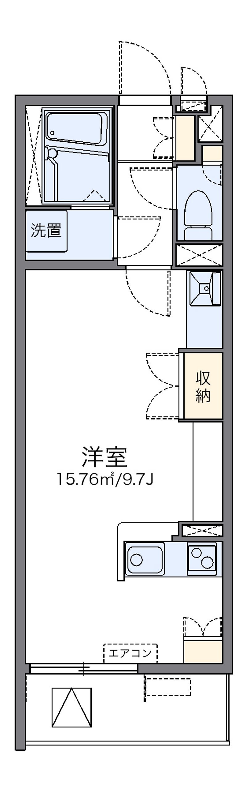 レオネクスト中川Ⅲ 間取図