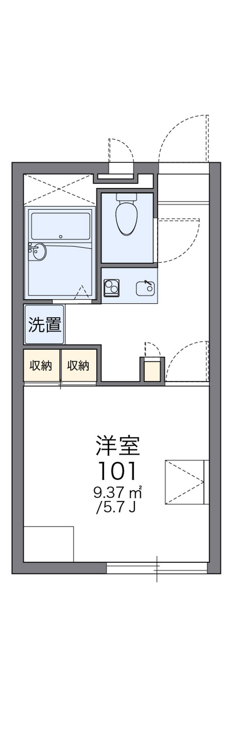 レオパレスケイ　オリマ 間取図