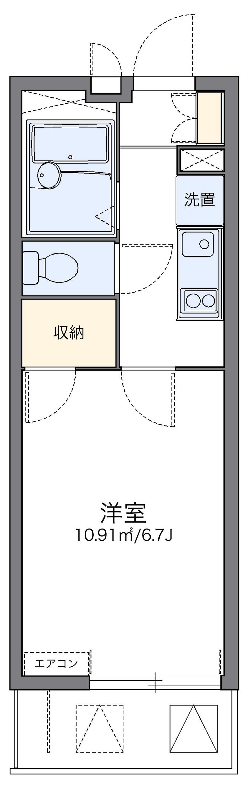 レオパレスインサイド新栄 間取図