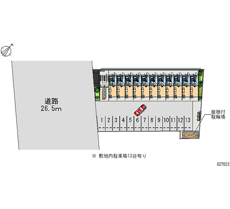 レオパレスカーサ　クワトロ 月極駐車場