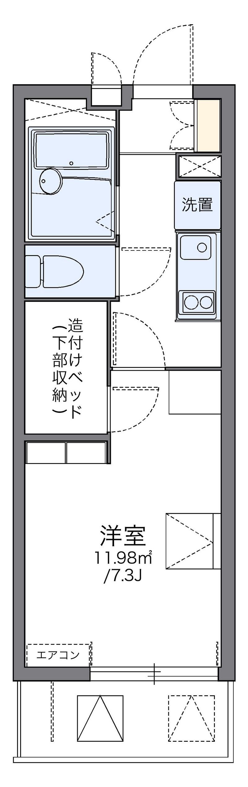 レオパレスシェルパ日進 間取図