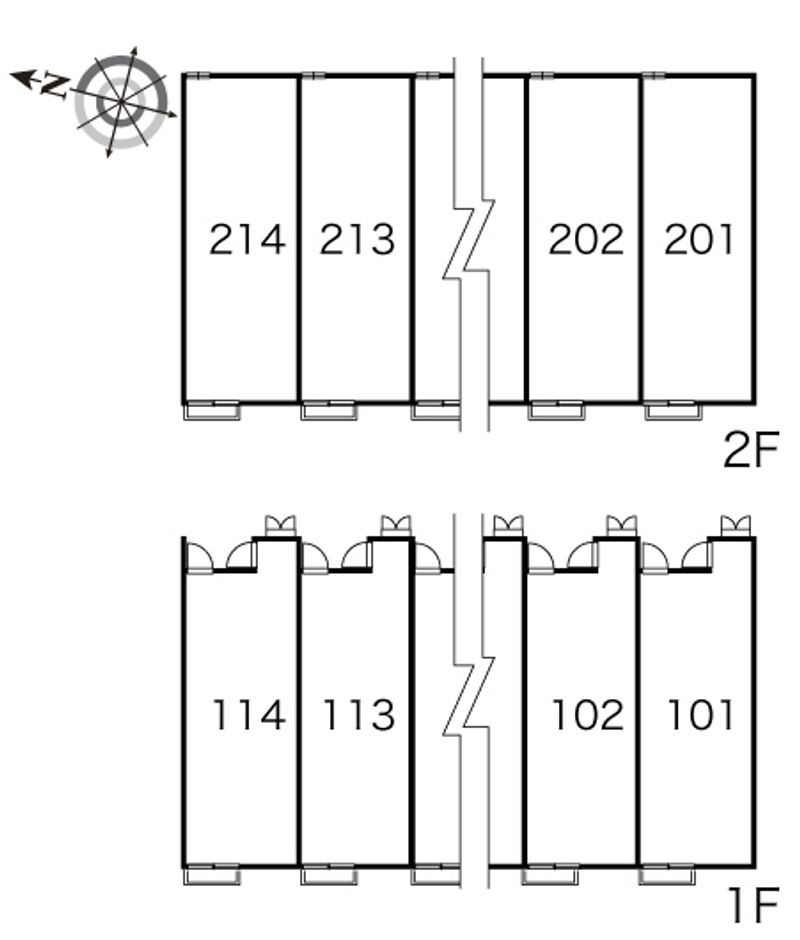 レオパレスエアル 間取配置図