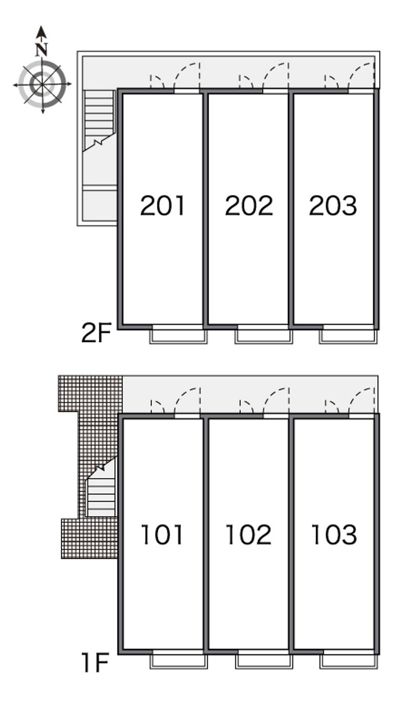 レオパレスエスト桃山台 間取り配置図