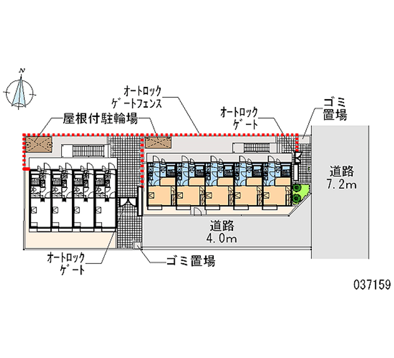 レオパレスデュオ　Ｋ＆Ｉ 区画図
