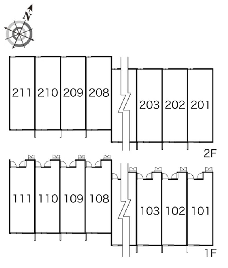 レオパレスＤＥＬＲＥＹ 間取配置図