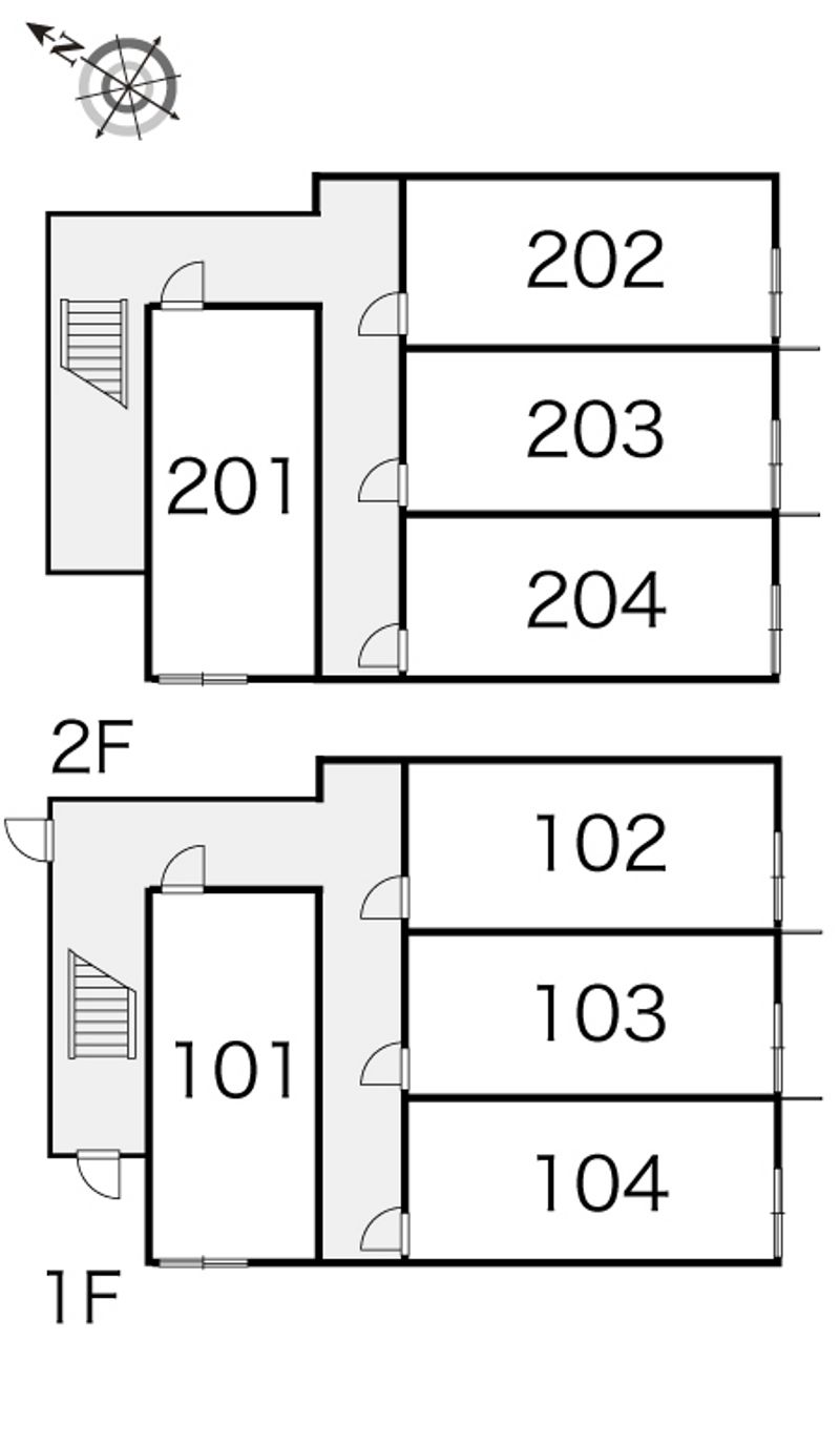 レオパレス西波止場 間取り配置図