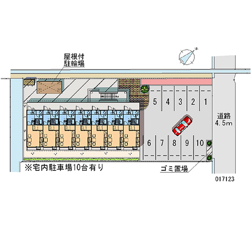 レオパレスセジュール根上 月極駐車場