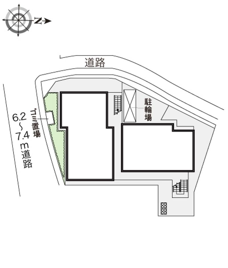 レオパレス藤本Ⅱ 配置図