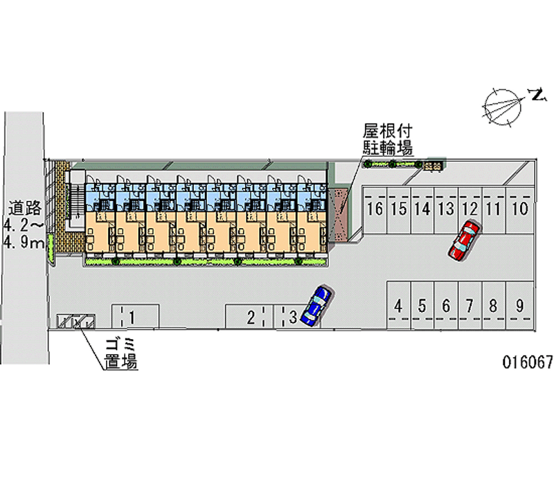 16067 Monthly parking lot