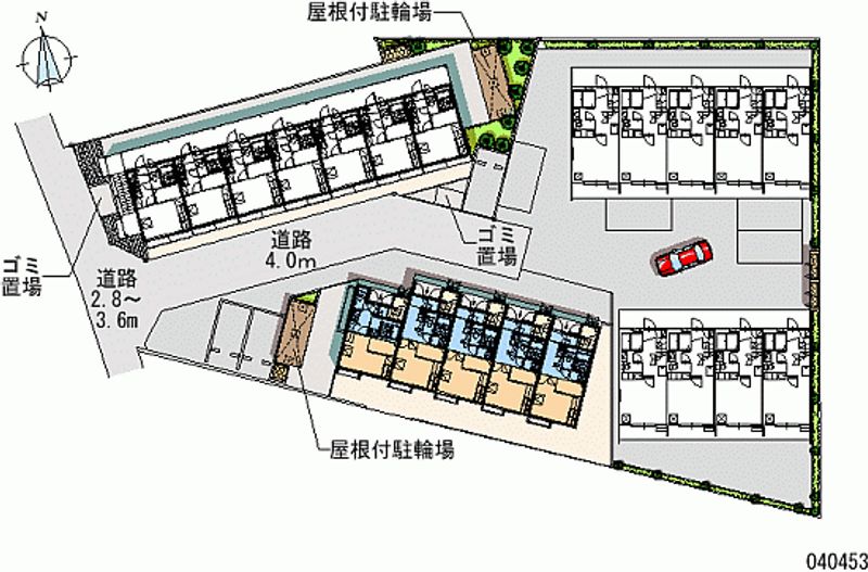 レオパレス白樺Ⅲ 区画図