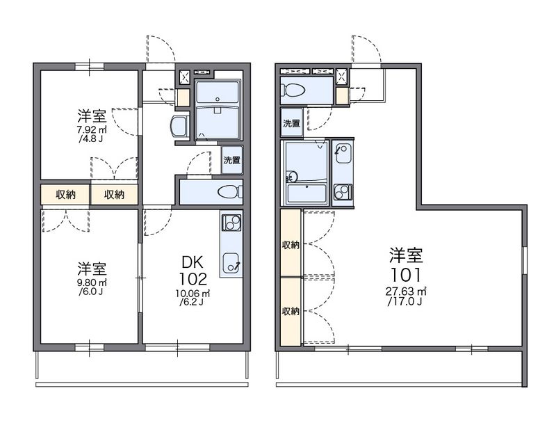 レオパレスソフィア 間取図