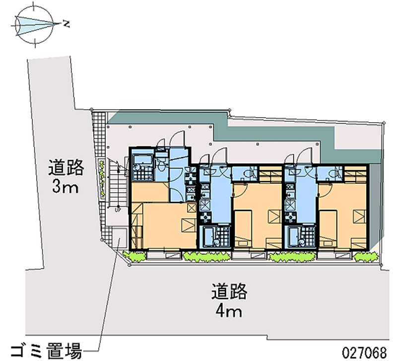 レオパレスアムール 区画図