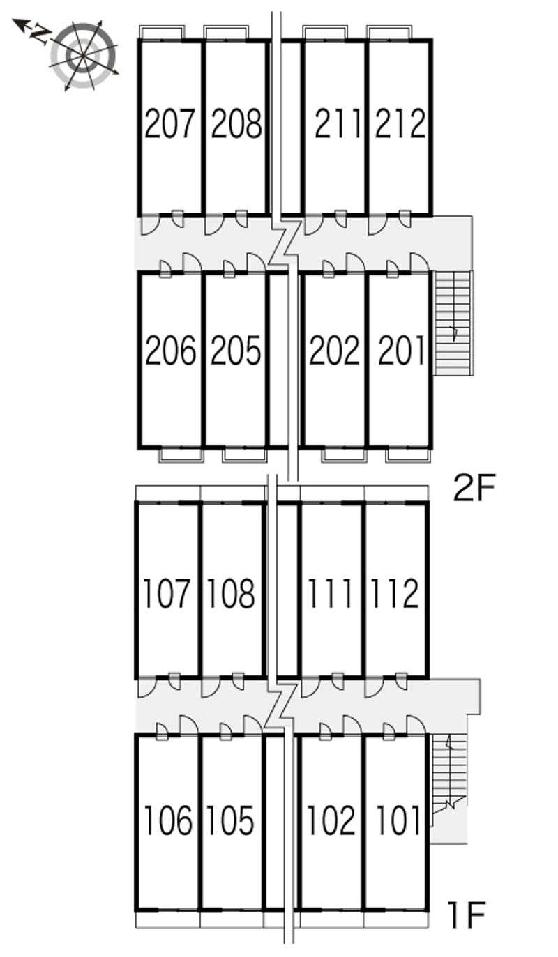レオパレスエトワール 間取配置図