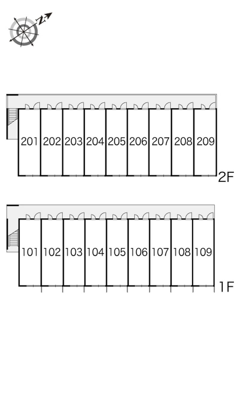 レオパレスレグルス 間取り配置図