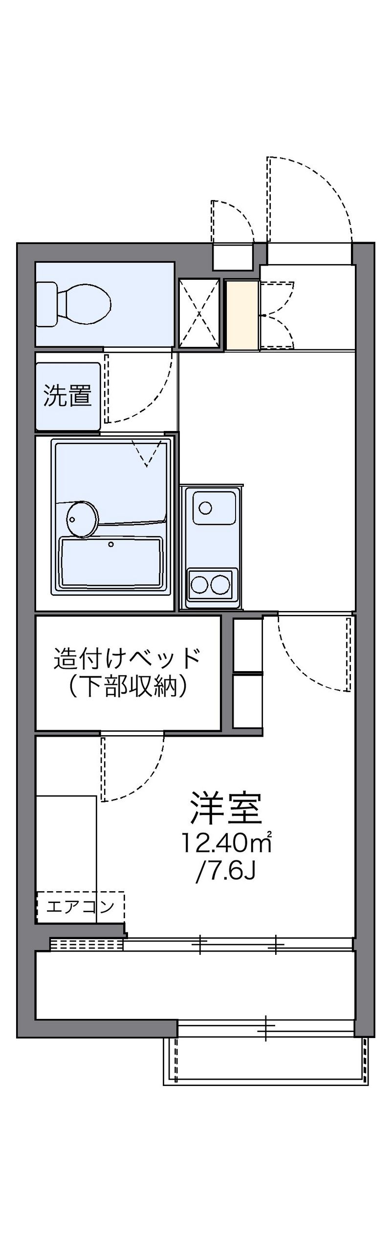 レオパレステルミック 間取図