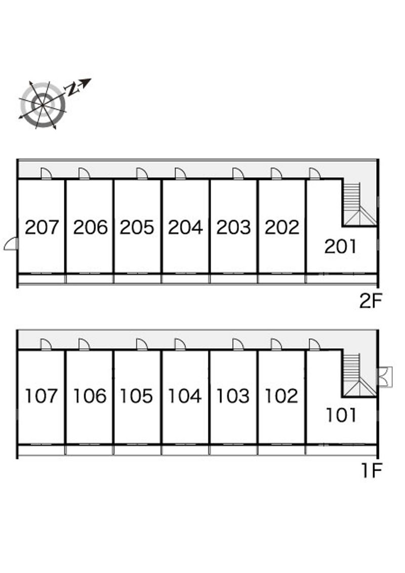 レオパレス柿ノ木 間取配置図