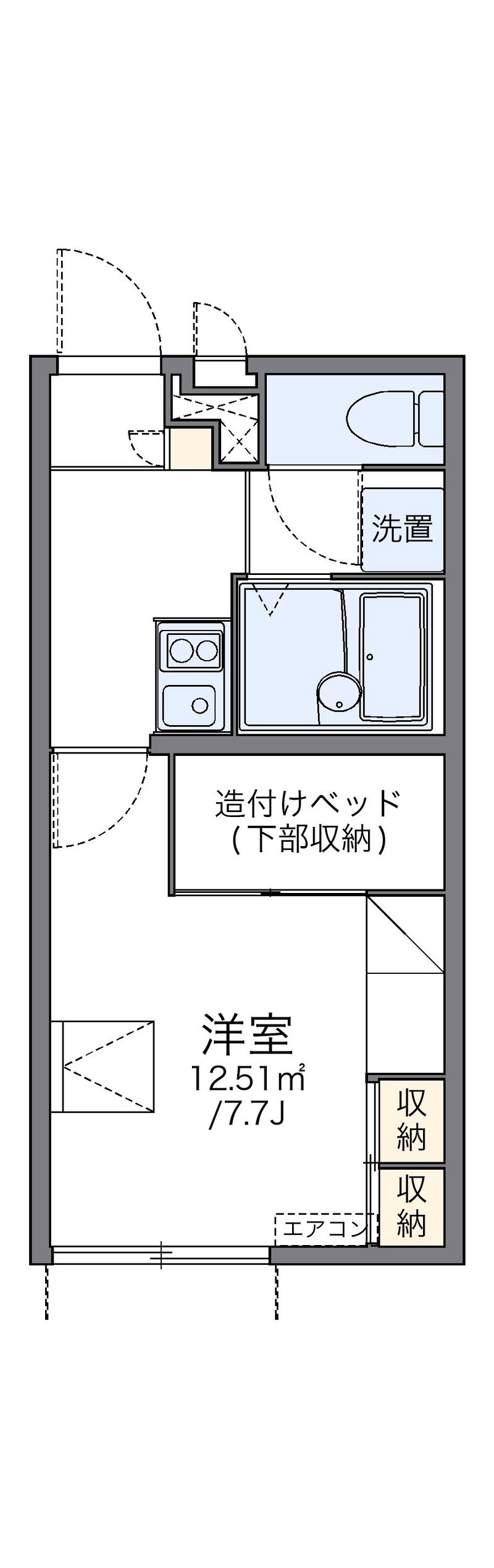 レオパレスルミナスＵ 間取図