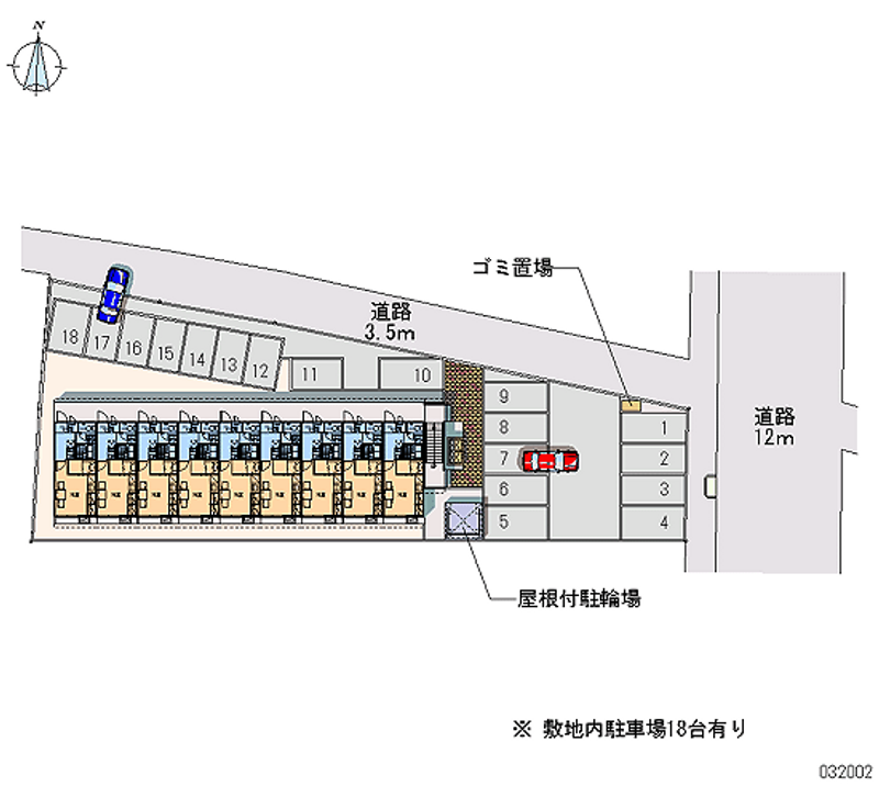 レオパレス奥州　Ⅱ 月極駐車場