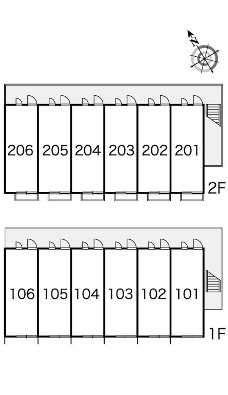 レオパレスフローラル橋本 間取り配置図