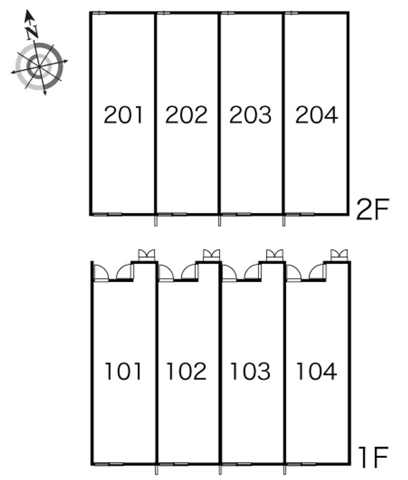 レオパレスミーサ 間取配置図