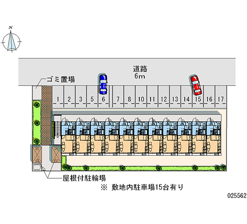 レオパレスフローラ 月極駐車場