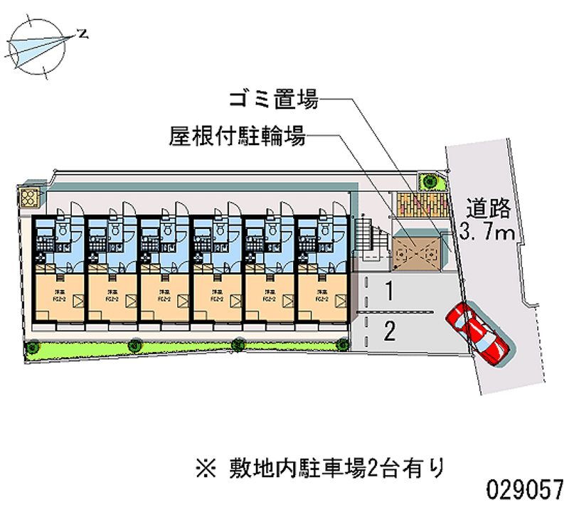 レオパレスドリーム甲東園 区画図