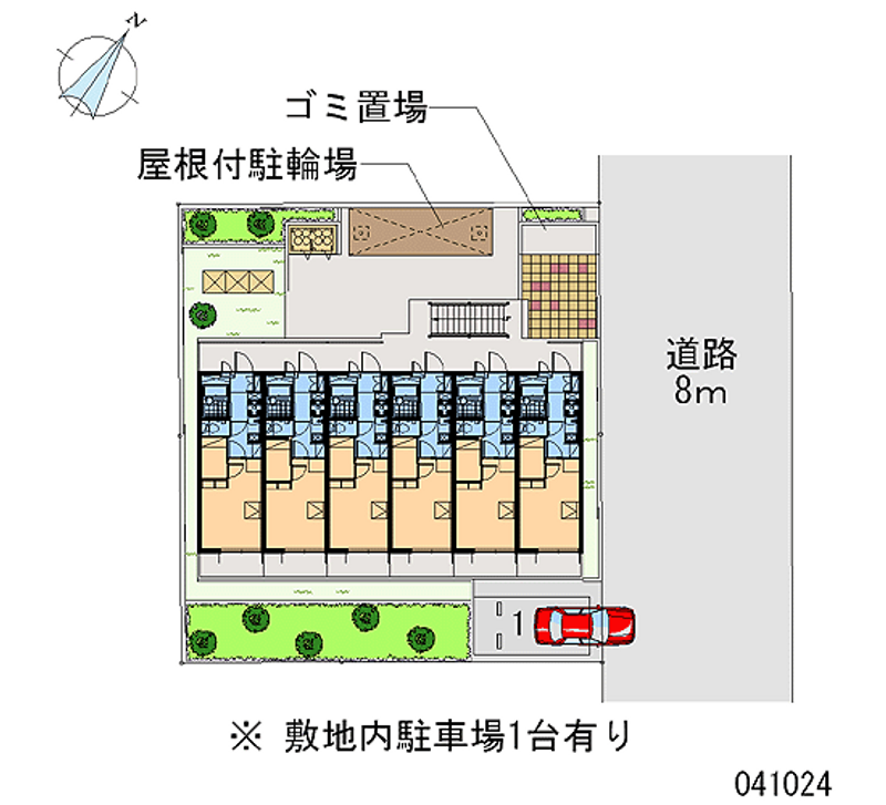 レオパレスメゾン　ＭⅡ 区画図