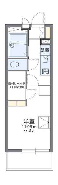 レオパレスメイプルリーフ 間取り図