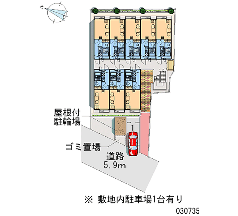 レオパレス神崎川 区画図
